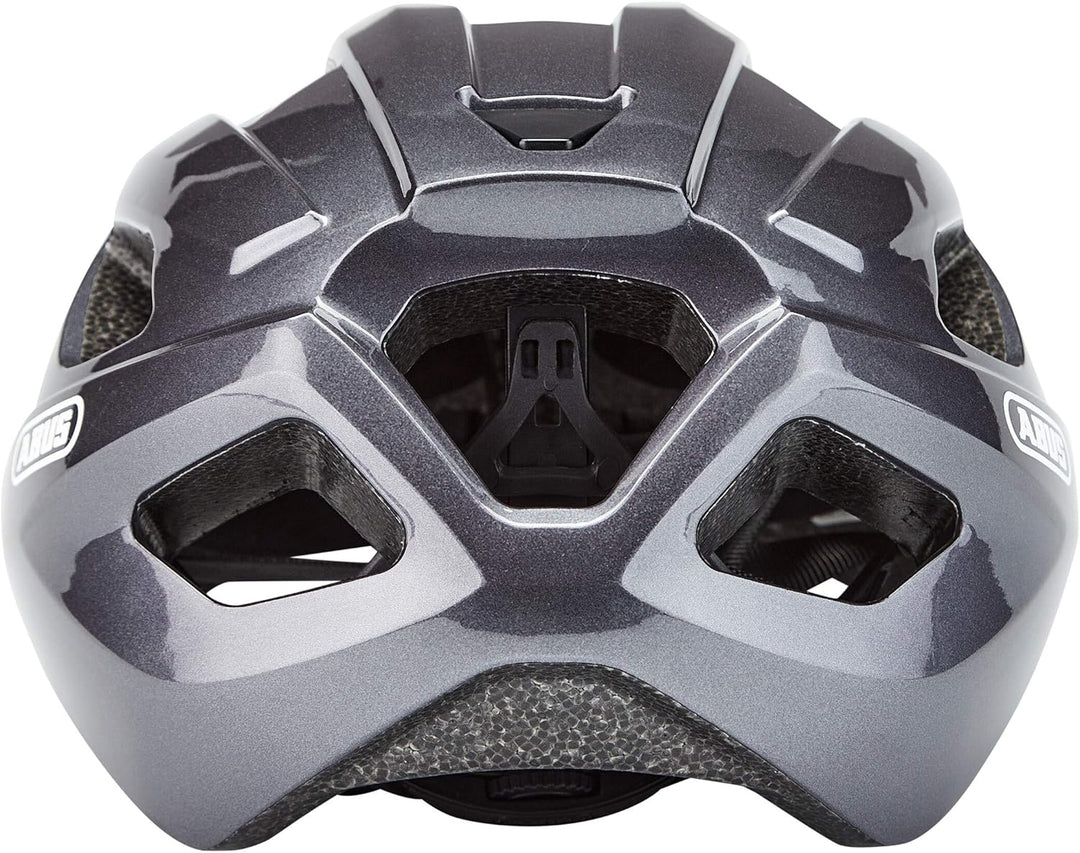 ABUS Rennradhelm Macator - sportiver Fahrradhelm für Einsteiger - auch für Zopfträger/-innen - für D
