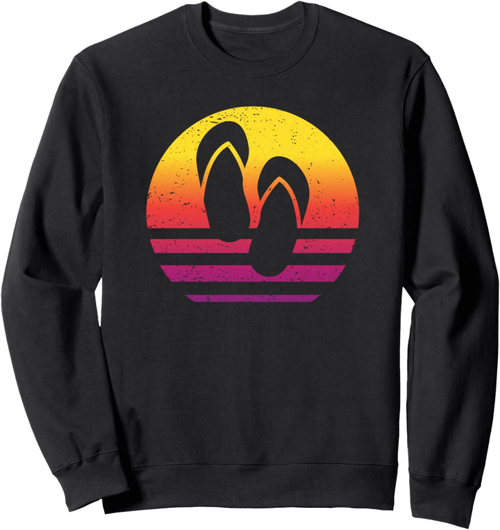 Flip Flops Retro Style Vintage Sweatshirt