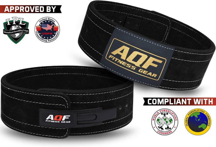 AQF Gewichthebergürtel 10.2cm Breit Leder Gepolsterte Kraftraining Gürtel, Lendenwirbelstütze Gürtel