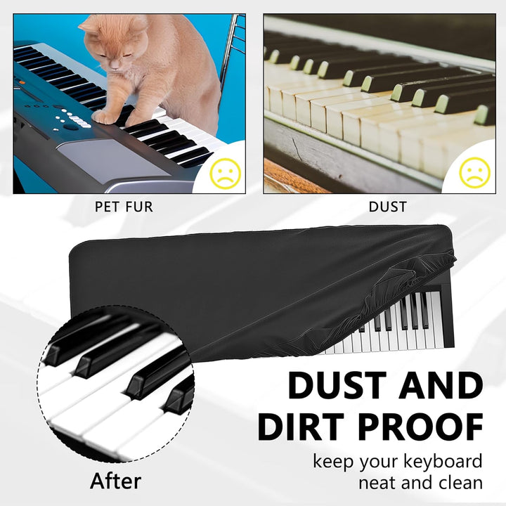 Staubschutz für Klaviertastatur mit 61 Tasten, kompatibel mit Native Instruments A61, KONTROL S61, B