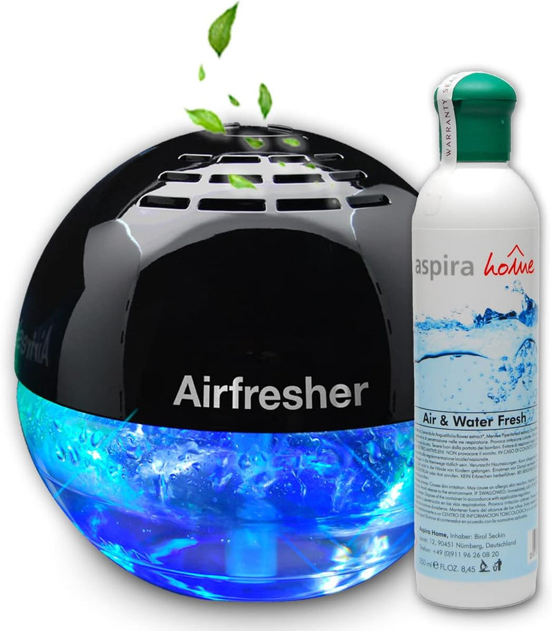 Aspira-Home Lufterfrischer mit Ionisator, Airfresher bowl inkl. 250 ml Aloe Vera Duftstoff ohne