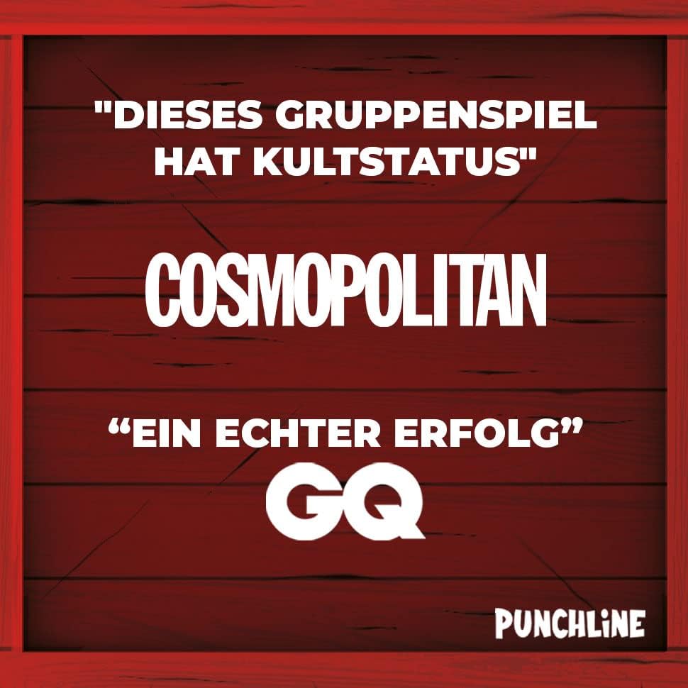 PUNCHLINE - Deutsche Version - Brettspiel für Erwachsene - Geburtstage, Partys, Urlaub, Geschenk - D
