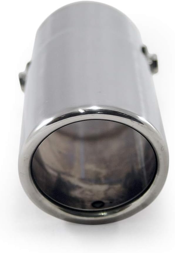 Auspuffblende Endrohr Auspuff Universell Schalldampf Edelstahl Rund bis 53mm Chrom AutoHobby