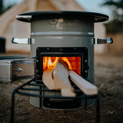 BBQ-Toro Raketenofen Rakete #2 I Rocket Stove für Dutch Oven, Grillpfannen und vieles mehr, Edelstah