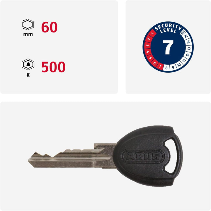 ABUS Faltschloss Bordo Lite Mini 6055/60 - Extra-leichtes Fahrradschloss aus Spezialstahl - ABUS-Sic