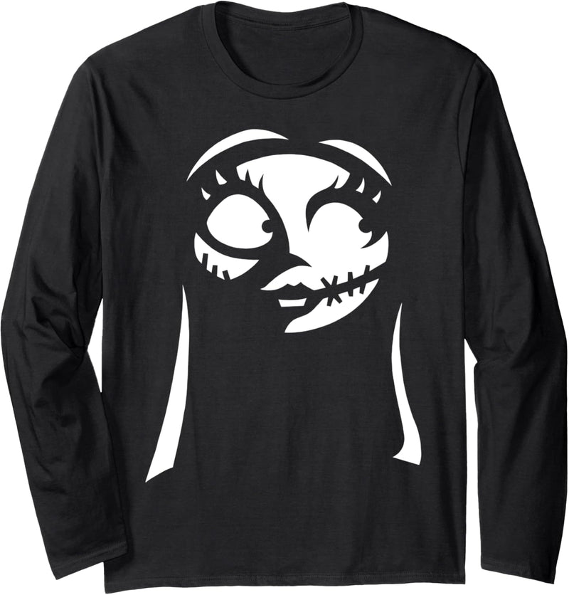 Disney The Nightmare Before Christmas Sally Big Face Langarmshirt