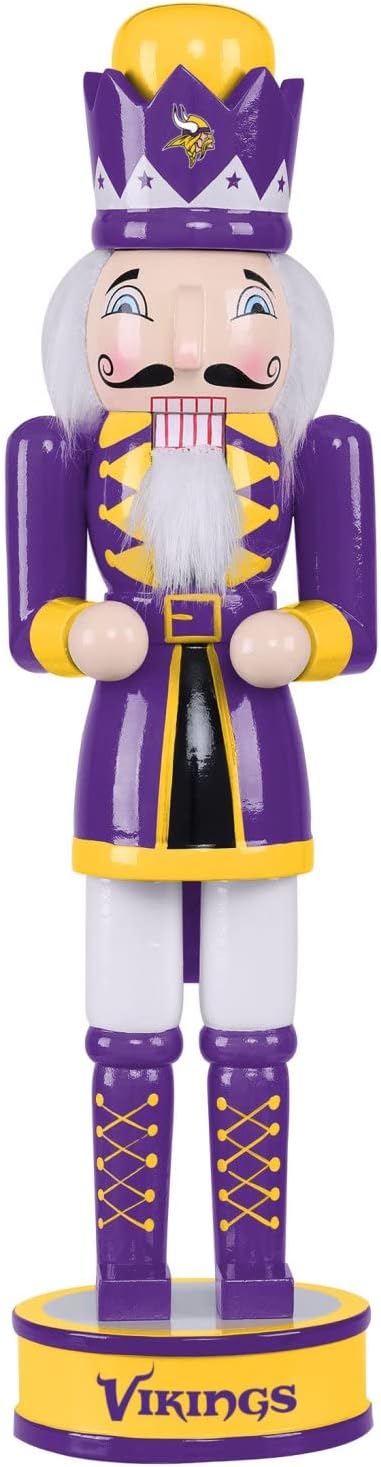 FOCO Minnesota Vikings NFL Nussknacker Holzfigur 35cm