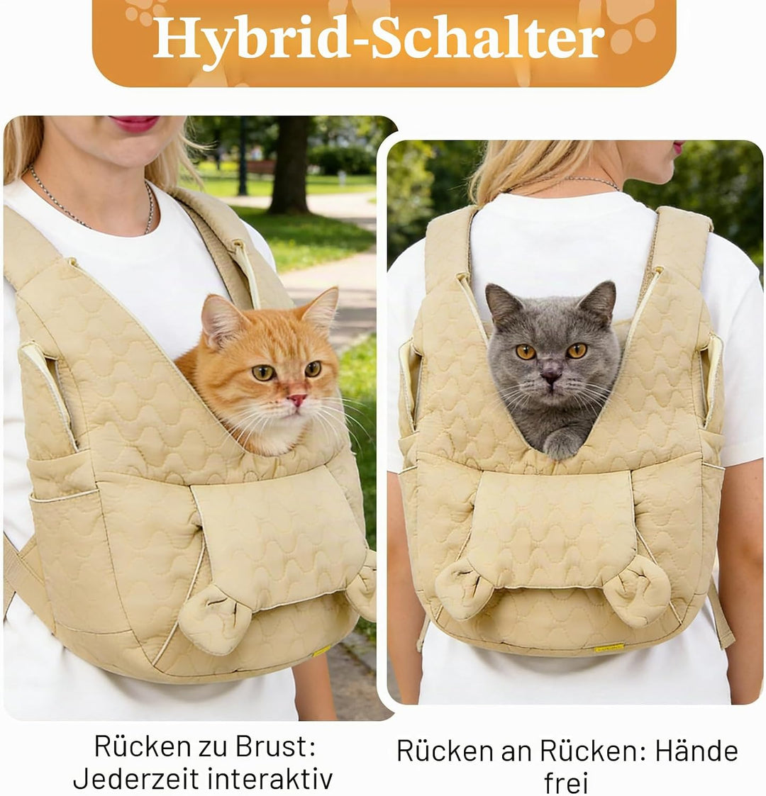 Hundetragetasche Bis 10 Kg, Hundetasche Für Kleine Hunde, Hunderucksack, Freihändige Hundetasche, Fr