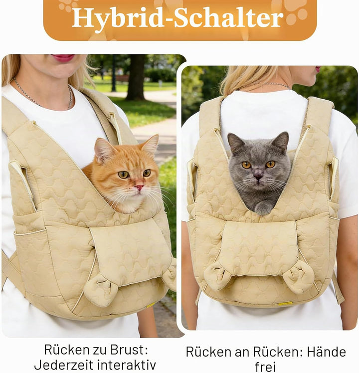 Hundetragetasche Bis 10 Kg, Hundetasche Für Kleine Hunde, Hunderucksack, Freihändige Hundetasche, Fr