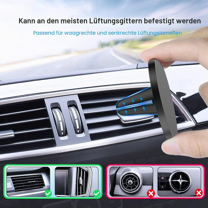 TechMatte MagGrip KFZ Handyhalterung Auto, Entwickelt für iPhone 17 16 15 14 13 12 Serie MagSafe, Ma