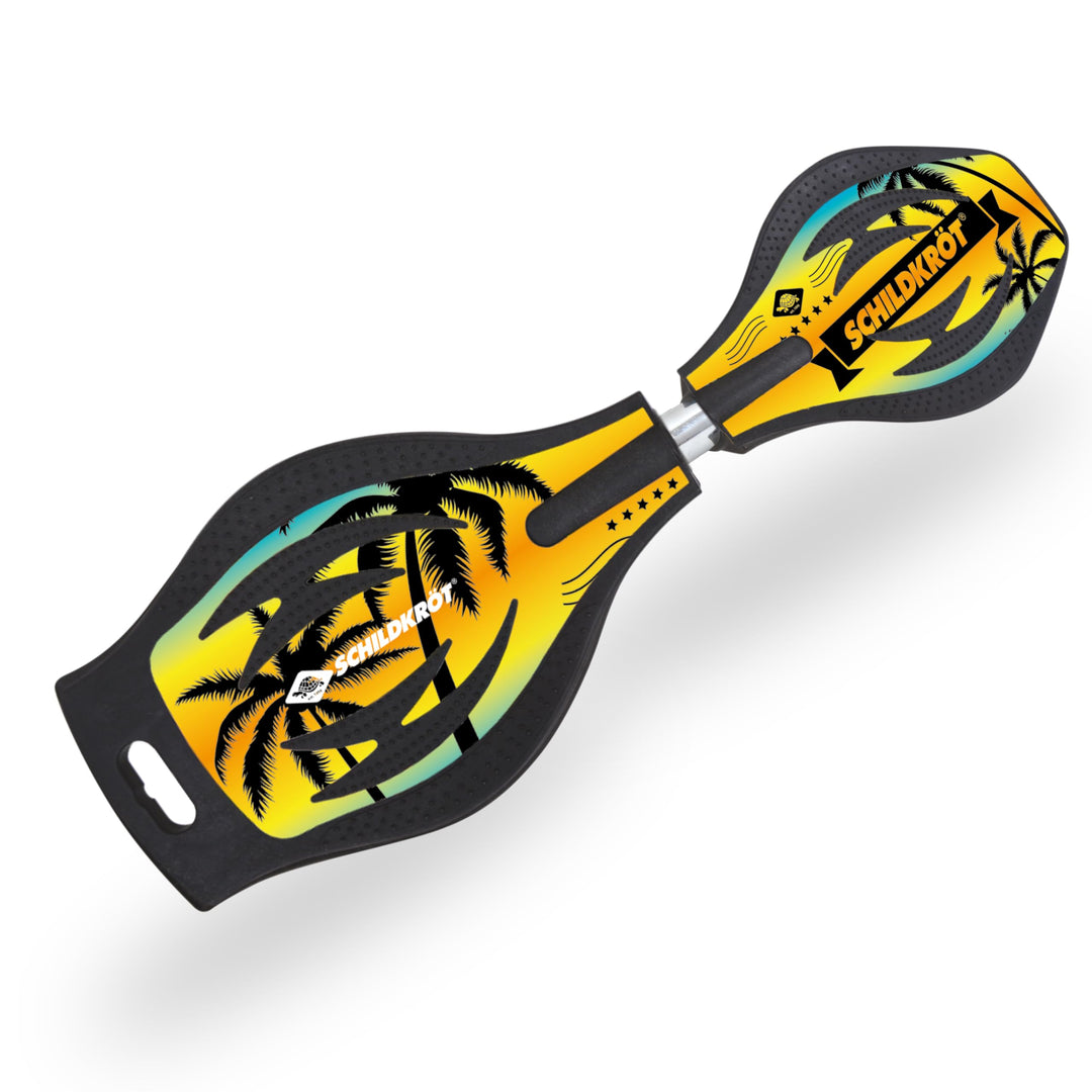 Schildkröt Waveboard Good Vibes, leichtes und wendiges Casterboard, grosses Deck mit Anti-Rutsch Nop
