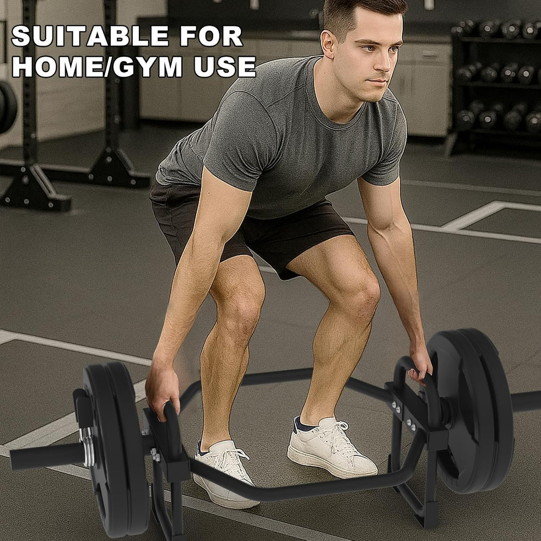 GarveeLife Hex Trap Bar mit Doppelgriffen, 180 kg Kapazität – 2-Zoll-Hülse, rutschfeste Endkappen, s