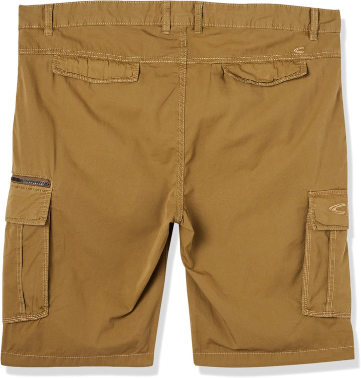 camel active Herren Cargo-Shorts mit Aufgesetzten Taschen Cargos 42W Senf, 42W Senf