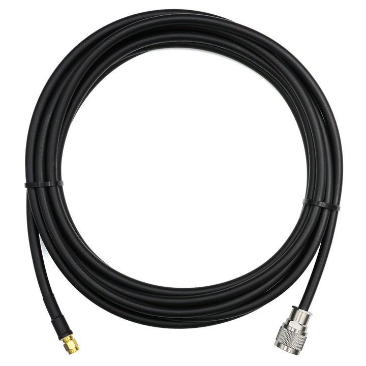 RANGEFUL 12m RP-SMA Stecker auf N Stecker Koaxialkabel – 12 Meter 5D-FB Verlustarmes Antennenkabel Ø
