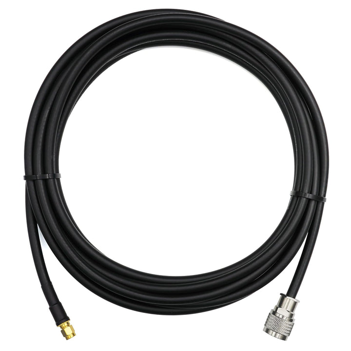 RANGEFUL 10m RP-SMA Stecker auf N Stecker Koaxialkabel – 10 Meter 5D-FB Verlustarmes Antennenkabel Ø