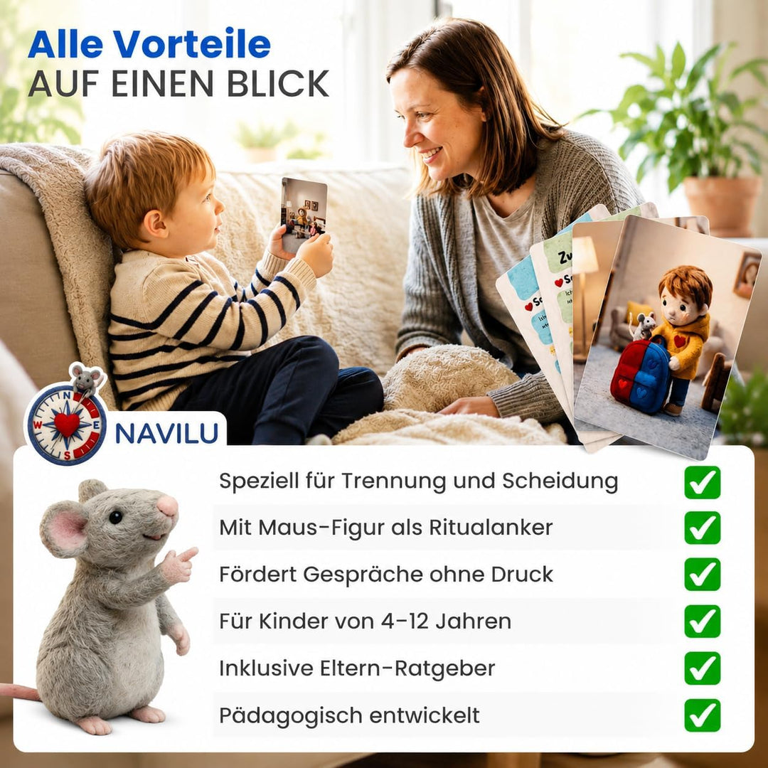 Gefühlskarten für Kinder bei Trennung & Scheidung – 60 pädagogische Emotionskarten zur Selbstregulat