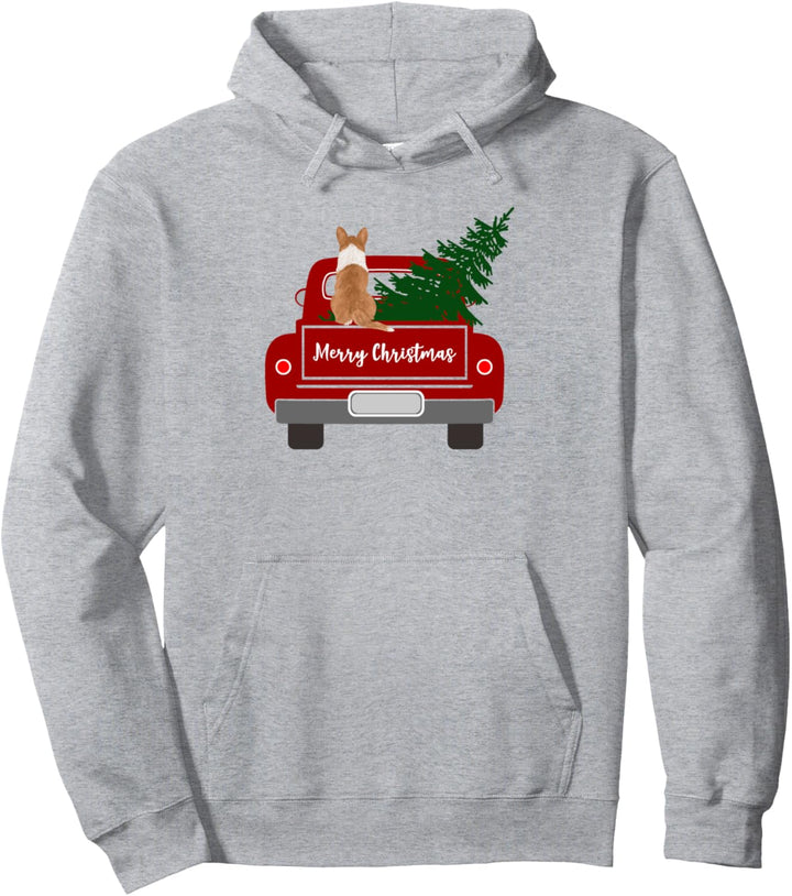 Netter walisischer Corgi - Retro Weihnachten Pullover Hoodie
