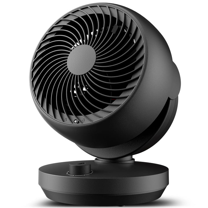 Ventilator Leise, 22dB Tischventilator mit Luftzirkulation, 3D Turbo Air Circulator, 3 Stufen & 100°