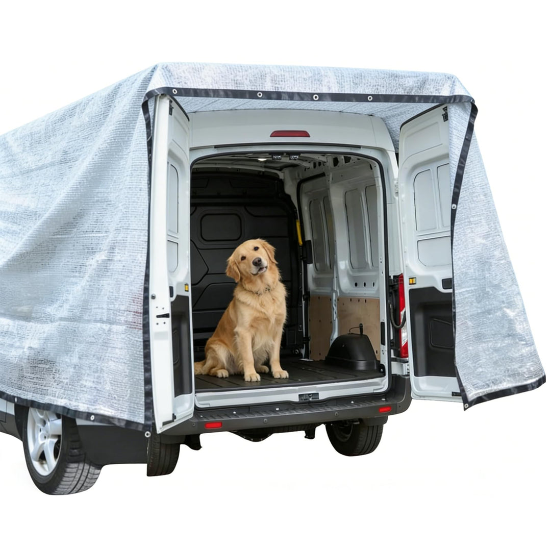 Sonnenschutznetz für Auto und Haustier, Hitzeschutznetz aus Aluminiumfolie,Sonnenschutznetz für VW T