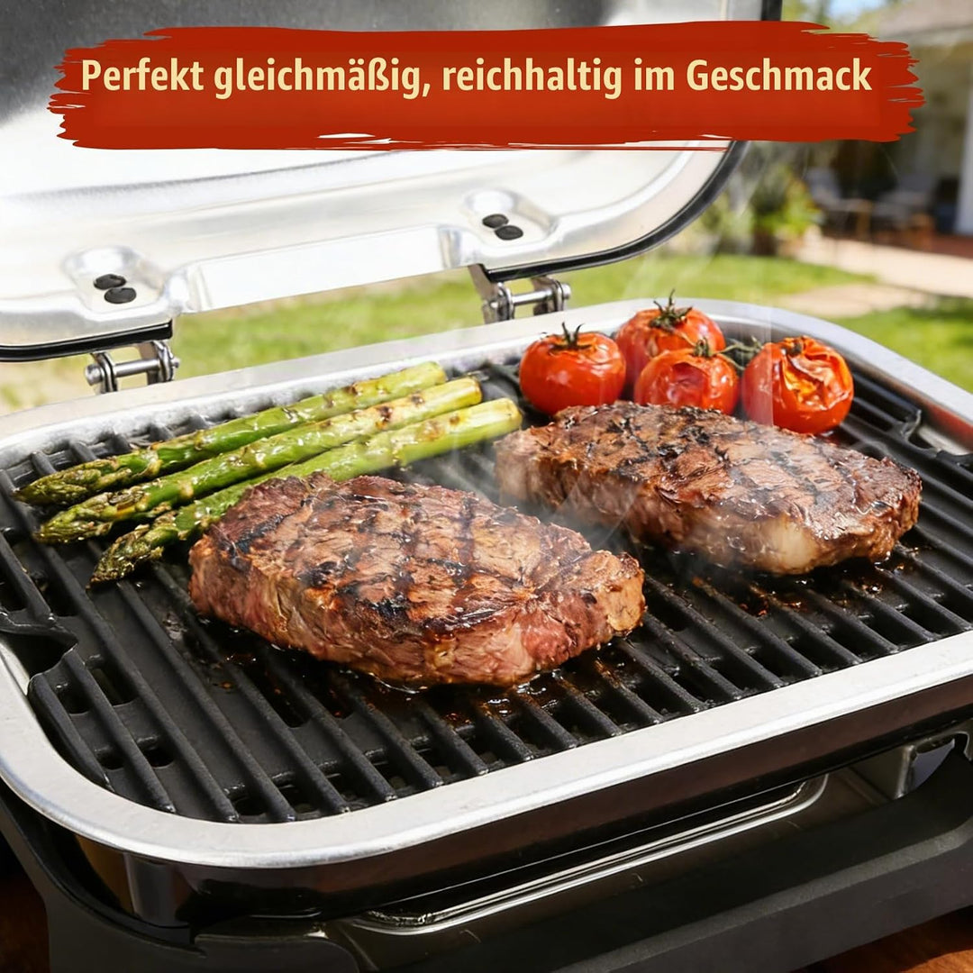 Denmay 28,5 x 43cm Gusseisen Grillrost für Weber Lumin Compact Outdoor Grills, Gusseisen rost Ersatz