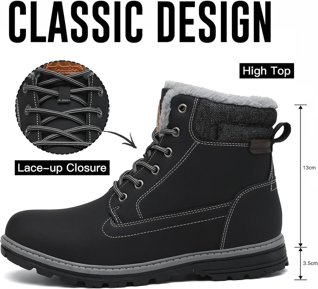 Mishansha Winterschuhe Herren Damen Gefüttert Outdoor Winterstiefel Gr.39-46 EU