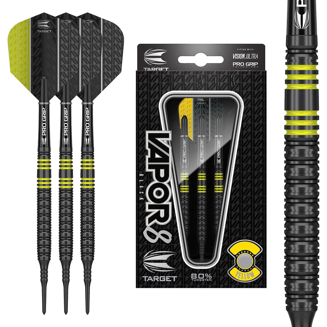 Target Darts Vapor 8 Softdarts Dartpfeile-Set 19G Gelb, 19G Gelb