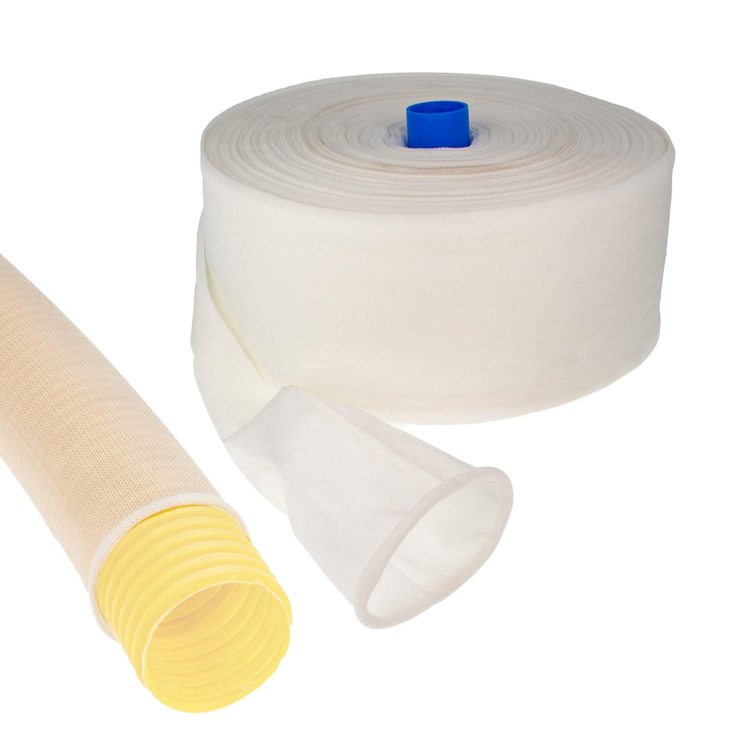 tecuro Filterstrumpf - Drainagevlies - für Drainagerohr Ø 125 mm - Nylon - 25 Meter, 25 Meter