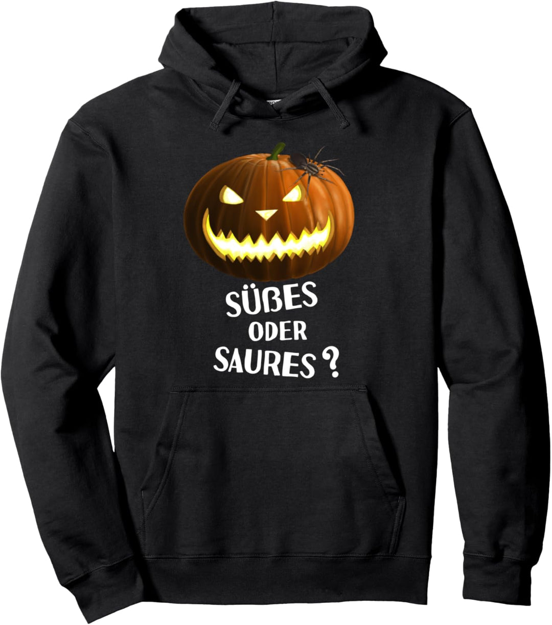 Kürbis - Süsses oder Saures (D010-0566A) Pullover Hoodie