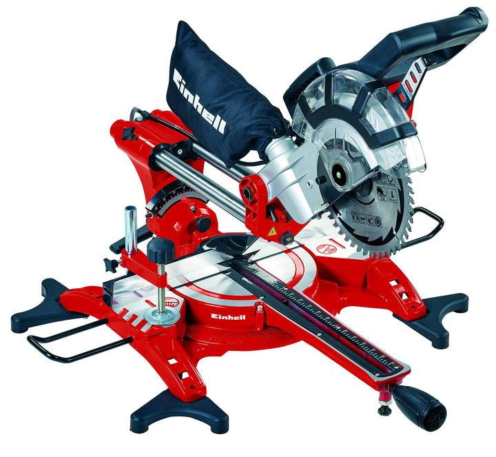 Einhell Zug Kapp Gehrungssäge TC-SM 2131 Dual (1800 W, Sägeblatt Ø 210 mm, Schnittbreite 310 mm, sch