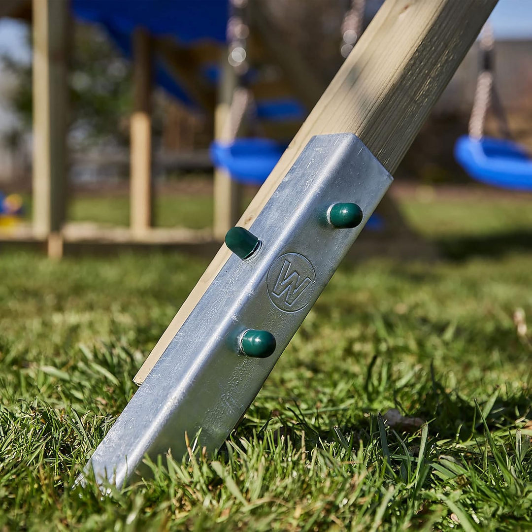 Wickey SolidLock Winkelanker aus feuerverzinktem Stahl für Spieltürme, Schaukeln, Stelzenhäuser - 8e