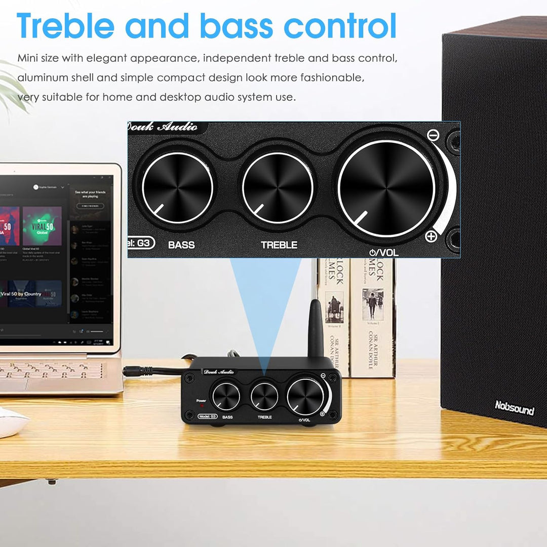 Nobsound G3 Bluetooth 5.0 Stereo Audio Verstärker Empfänger 2 Kanal Klasse D Mini HiFi Leistungsvers