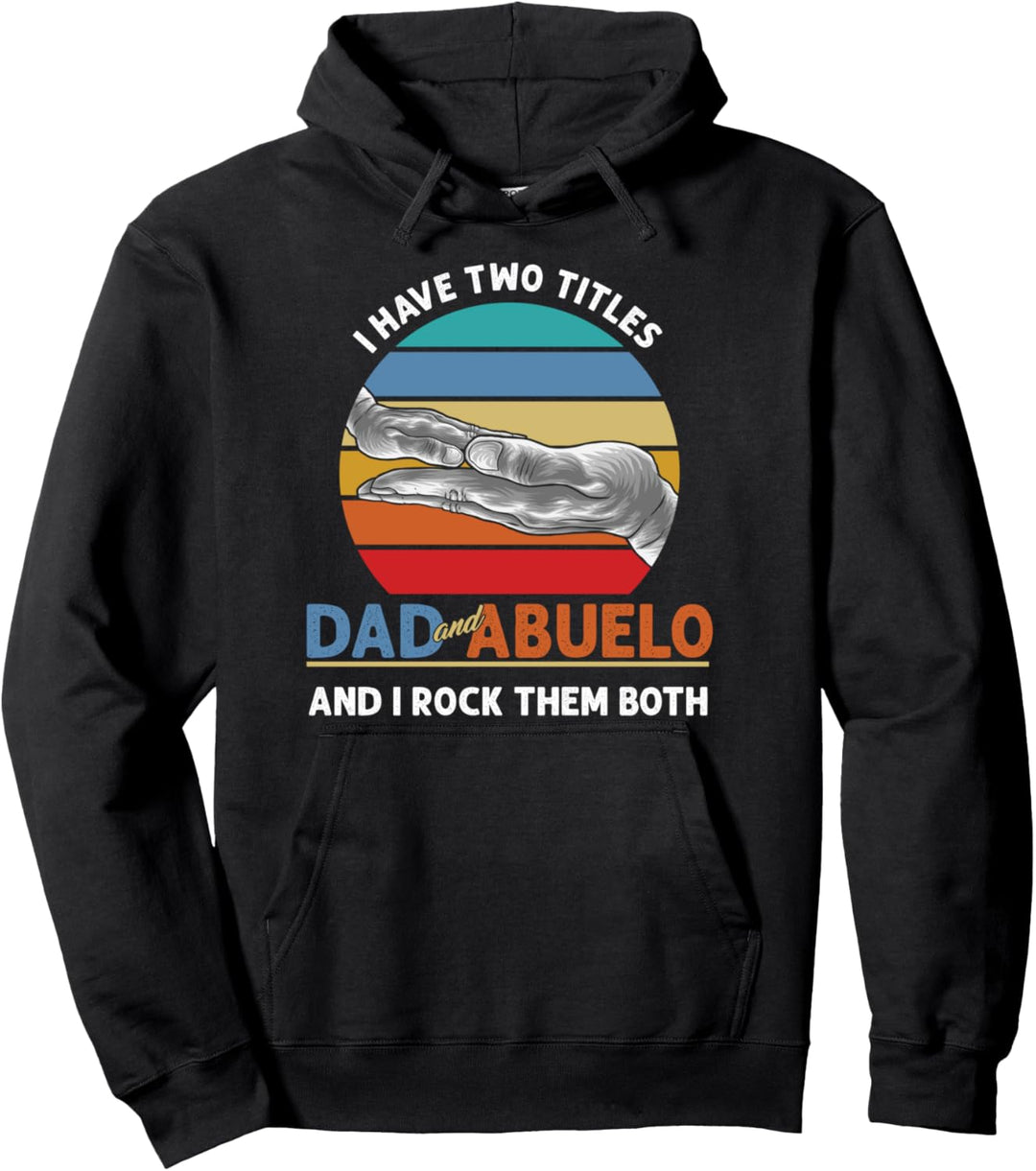 Zwei Titeln Titel Vater Grossvater Opa Abuelo Rocken Geschenk Pullover Hoodie
