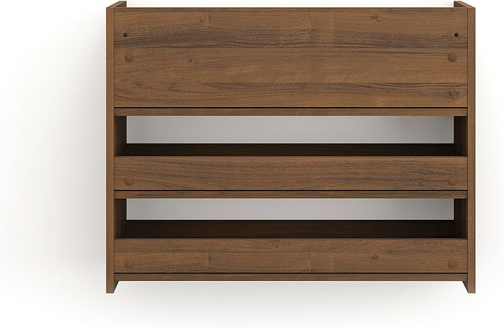 KOMTO Schuhregal Schmal - Schuhablage Flur mit 3 Ebenen Offener Schuhschrank Schuh Organizer Platzsp
