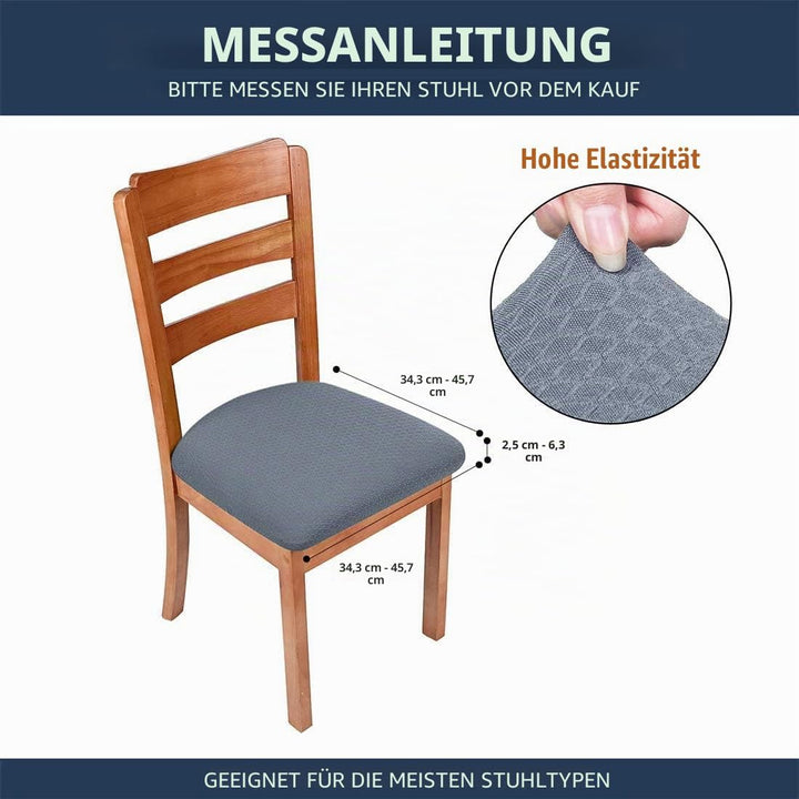 Homaxy Stretch Spandex Jacquard Esszimmerstuhl Sitzbezüge, herausnehmbarer waschbarer Anti-Staub Ess