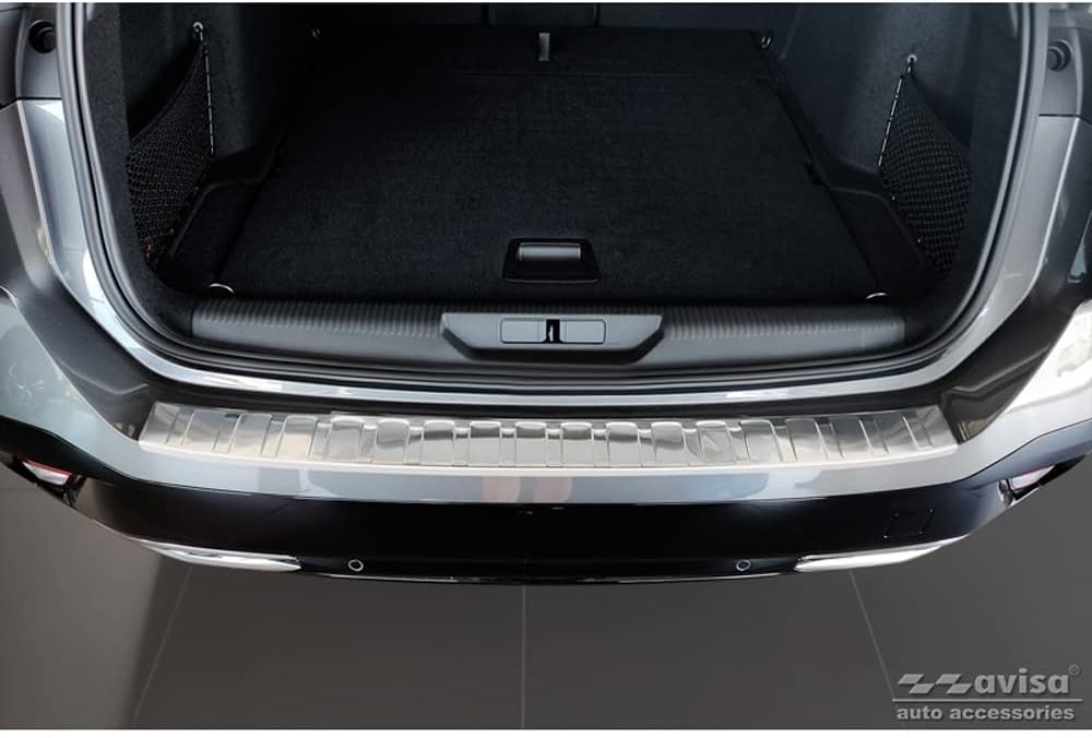 Avisa Edelstahl Heckstossstangenschutz kompatibel mit Peugeot 308 III SW 2021- 'Ribs'