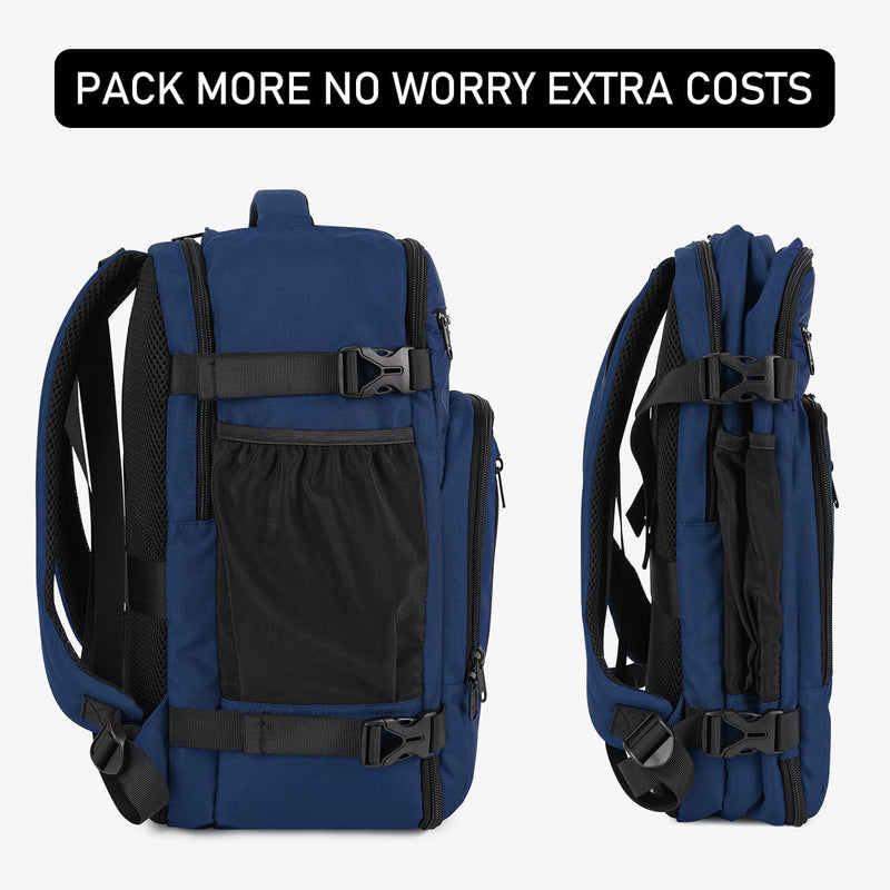 ECOHUB Rucksack 40x20x25 für Ryanair Flugzeug Reiserucksack Handgepäck Gepäck Laptop Daypacks PET-Re