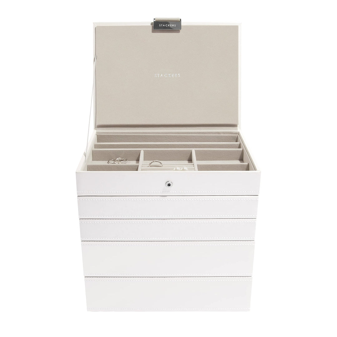 Stackers Weiss Klassisch Schmuckschatulle - 5 White, White