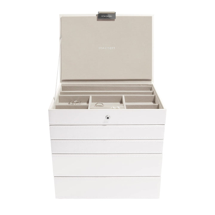 Stackers Weiss Klassisch Schmuckschatulle - 5 White, White