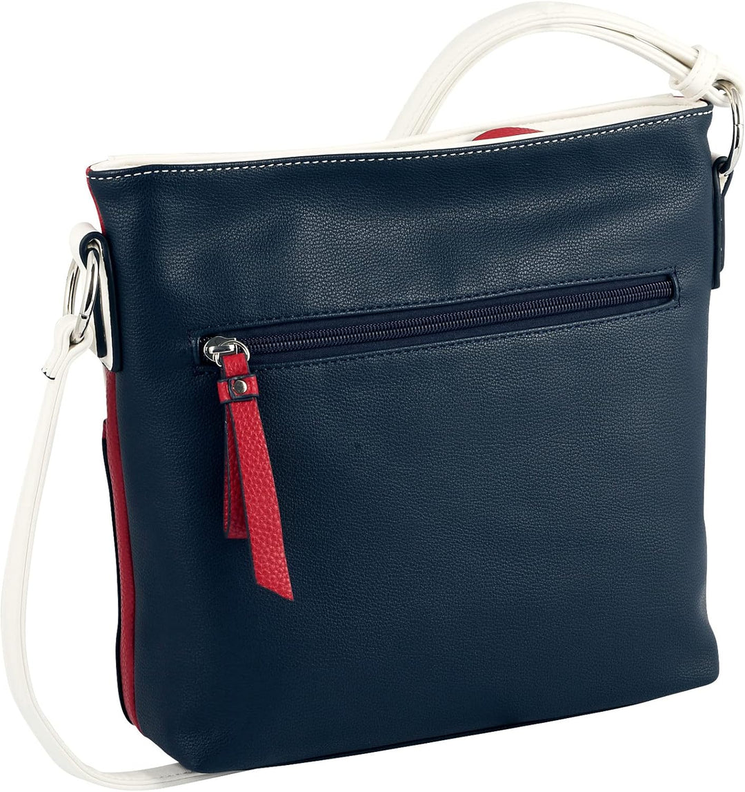 TOM TAILOR bags Jule Damen Umhängetasche Crossbody Bag Klein 27 x 9 x 25 Mixed Maritim, 27 x 9 x 25