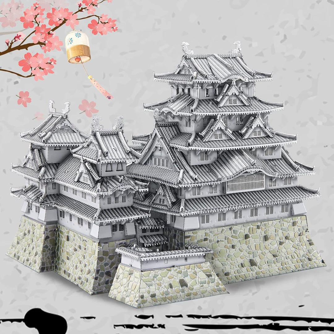 Piececool 3D Puzzle Metall Architecture Himeji-jo Japan, 3D Metall Puzzle Pierecool für 340 Edelstah