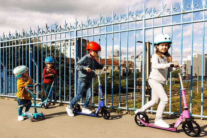 Micro Roller | Cruiser Kinderroller | Lenker verstellbar | leicht | faltbar | Jungen & Mädchen rose,
