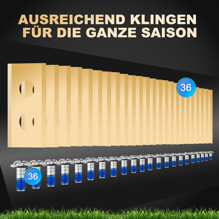 36 Stück Ersatzklingen Kompatibel für ALLE Worx Landroid, LandXcape, Einhell, Dreame, Mova Mährobote