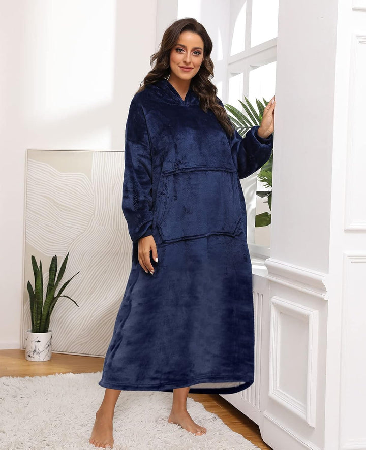 Sendowtek Übergrosse Hoodie Decke Damen Oversized, Sherpa Deckenpulli Weich Super Warme Komfortable