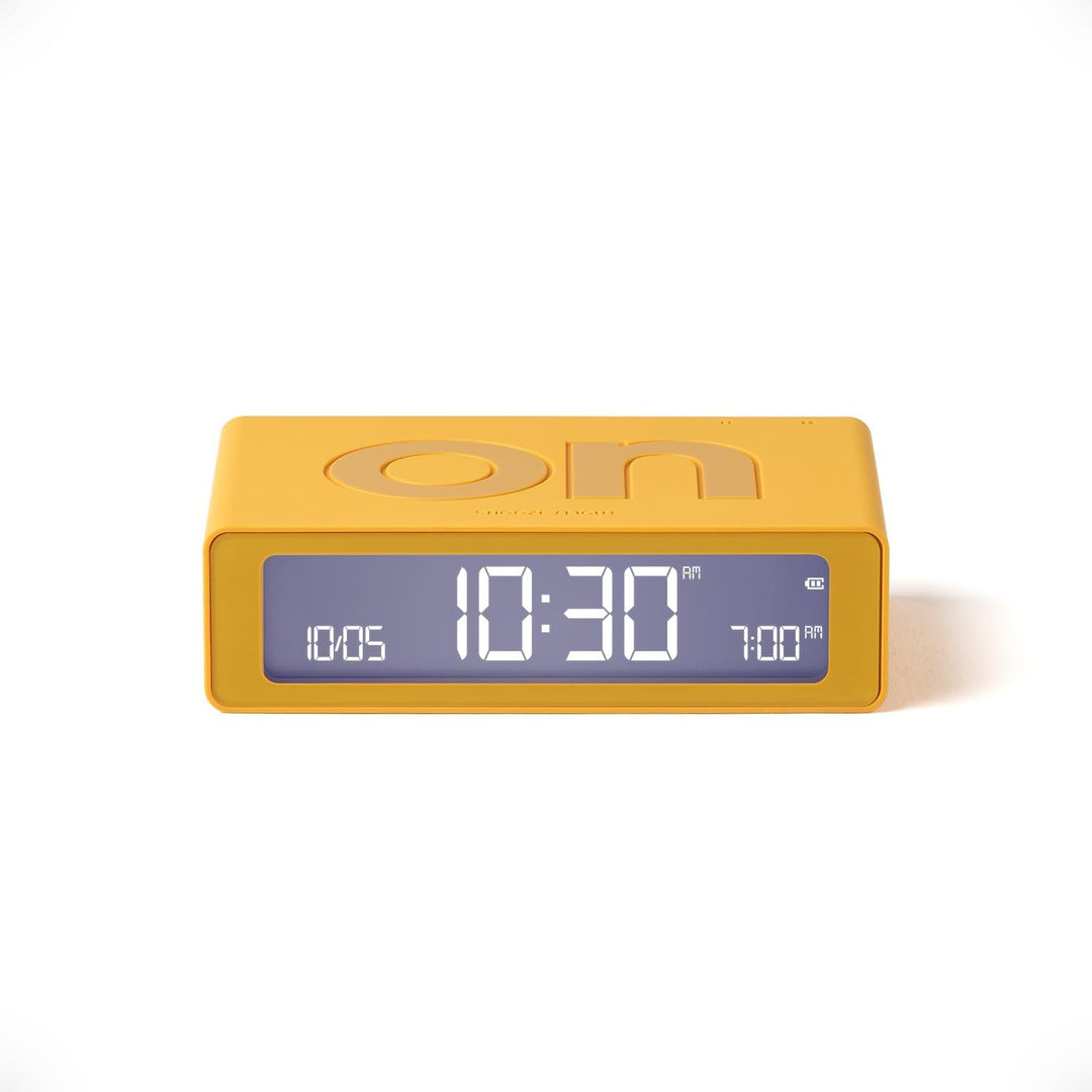 Lexon Flip Mini Reisewecker, digitaler LED-Wecker mit On/Off-Funktion, Einstellbarer Helligkeit, wie