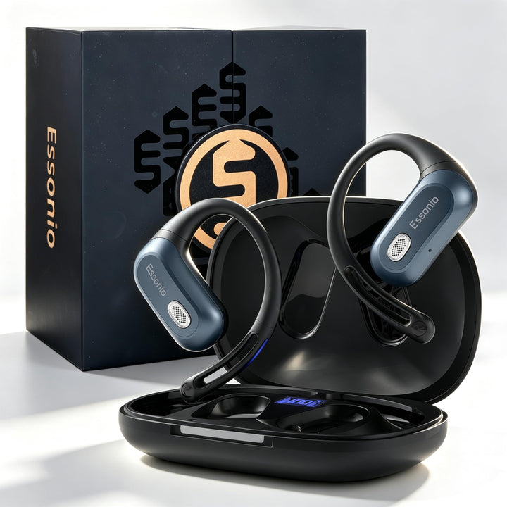 Over-Ear-Kopfhörer mit Ohrbügel, direktionaler Sound, Bluetooth 6.0, Ausdauer, zweilagiges Silikon,