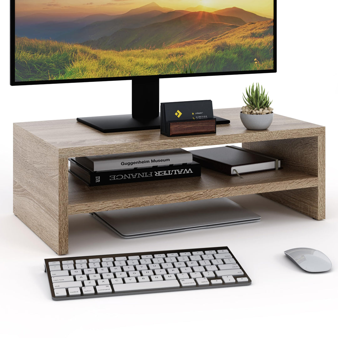 Monitorständer, 2-stufiger Monitorständer, Ständer für Computermonitore, Laptopständer, Computerstän