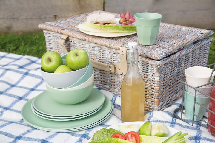 Colourworks Classics Salat- und Snack-Teller aus Melamin, Klassiker Farben Beilagenteller (23 cm), B