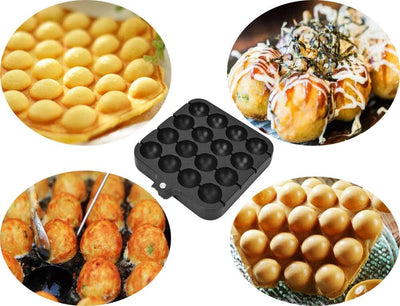 Mumusuki Takoyaki Grill Pan Platte Kochen Backform Tablett Aluminiumguss Antihaft japanisches Essen