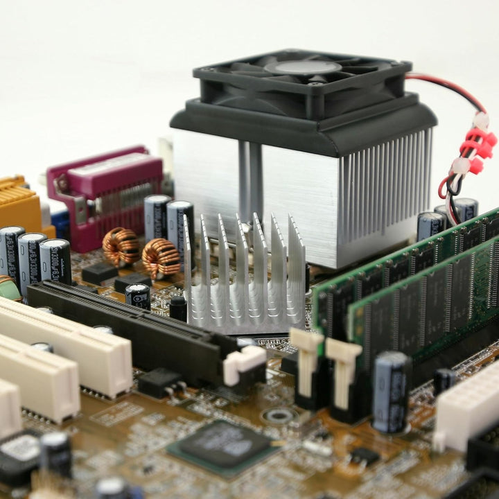 sourcing map 2 Stück Kühlkörper-Kit aus reinem Kupfer 30x30x3mm für IC-Chip-MOS-Speicher Wärmeableit