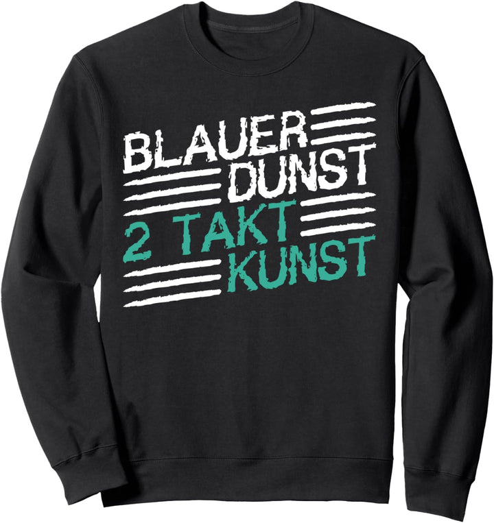 Mofa Zweitakter Kunst Moped Mofafahrer Retro Sweatshirt